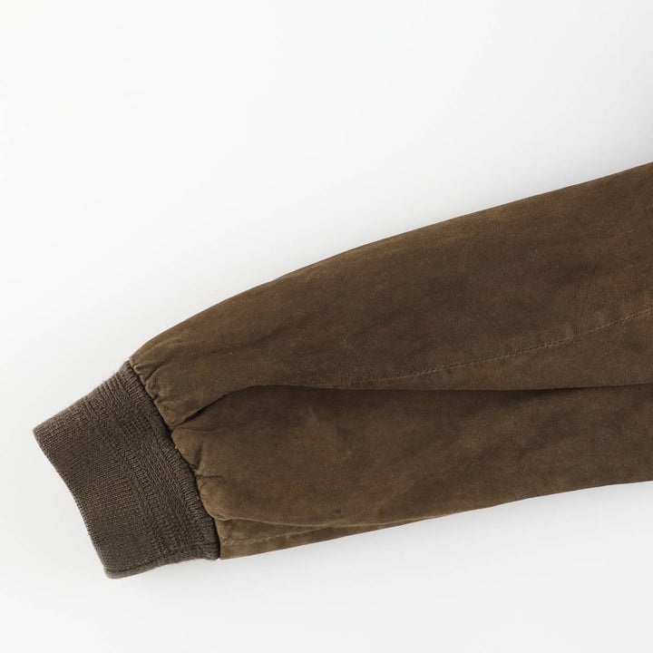 Vintage Balster Jacket, Suede Leather Blouson, Men's Size L unclear brown type Vintage Second Hand