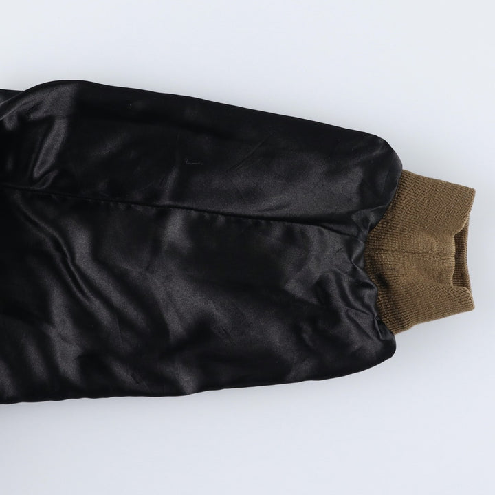 Suede leather blouson for men (size L) genuine leather brown type Vintage Second Hand