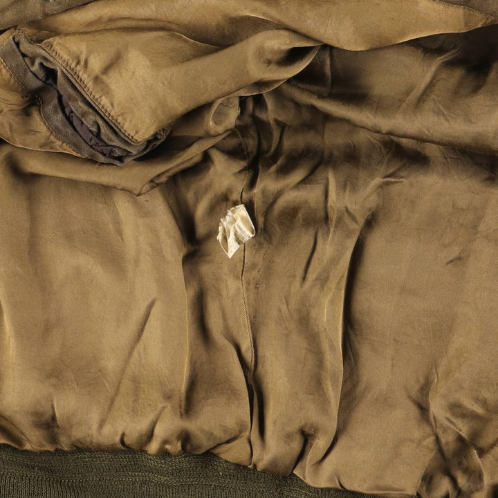 Vintage suede leather balster jacket, made in Italy, size L, men's size L Genuine Leather Suede Leather Khaki type Vintage Second Hand