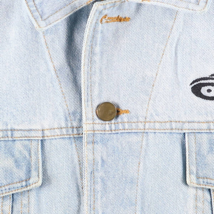 2000'S ORANGE COUNTY CHOPPERS denim jacket, size L, men's cotton Blue type light blue Vintage Second Hand