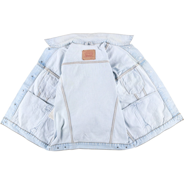 90'S Levi's 70503-0208 Denim Jacket, Men's XXL, Vintage cotton Blue type light blue Vintage Second Hand