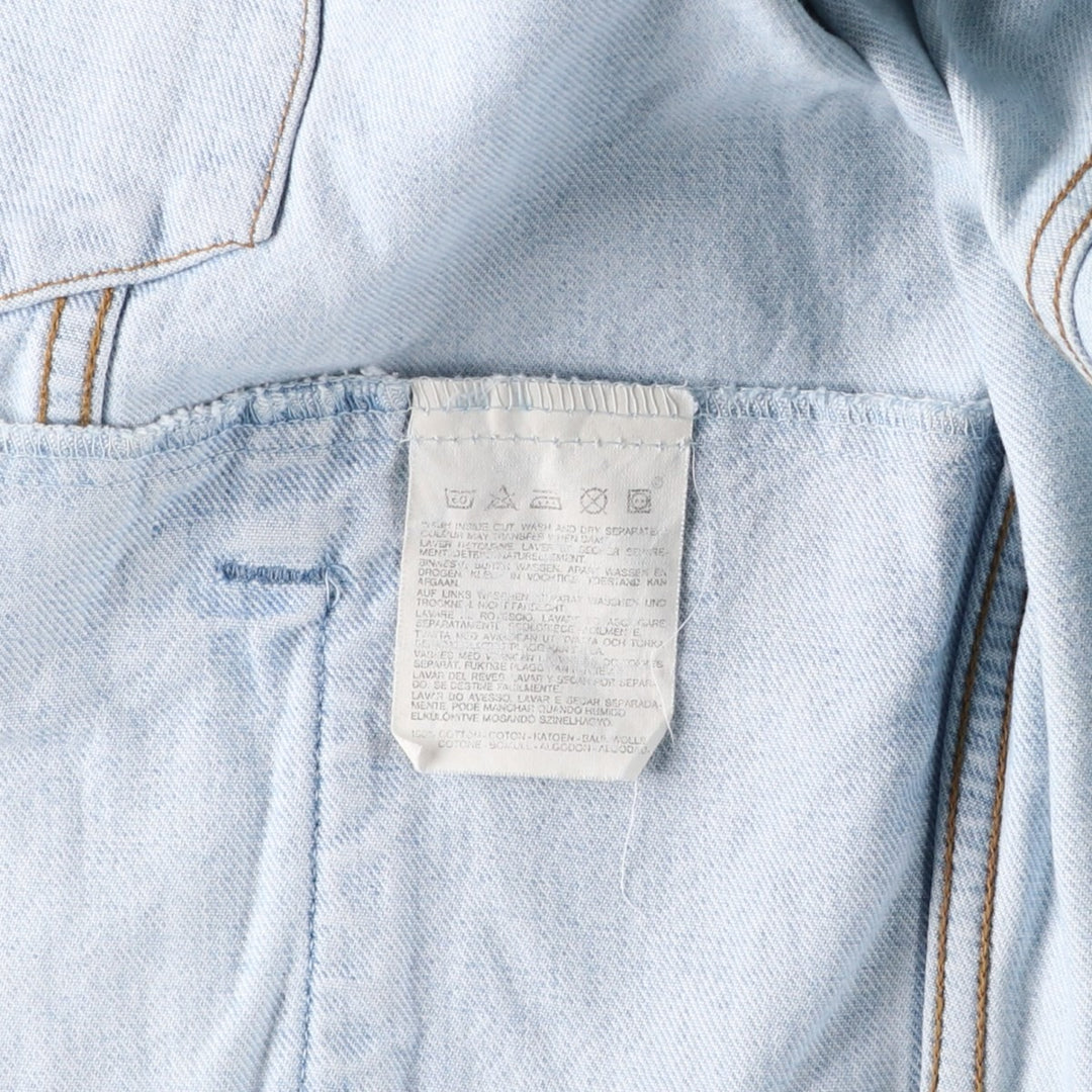 90'S Levi's 70503-0208 Denim Jacket, Men's XXL, Vintage cotton Blue type light blue Vintage Second Hand