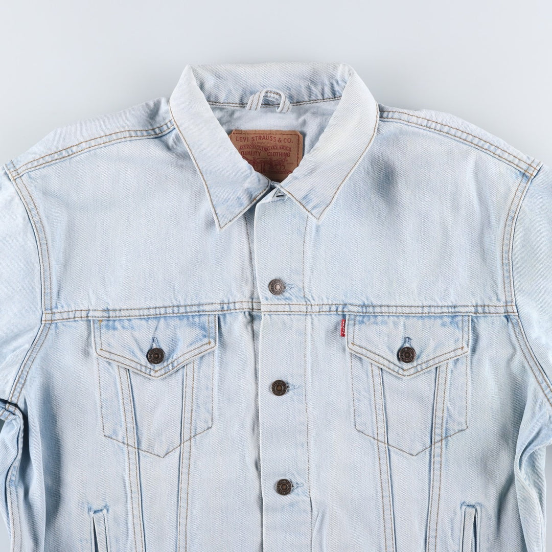 90'S Levi's 70503-0208 Denim Jacket, Men's XXL, Vintage cotton Blue type light blue Vintage Second Hand