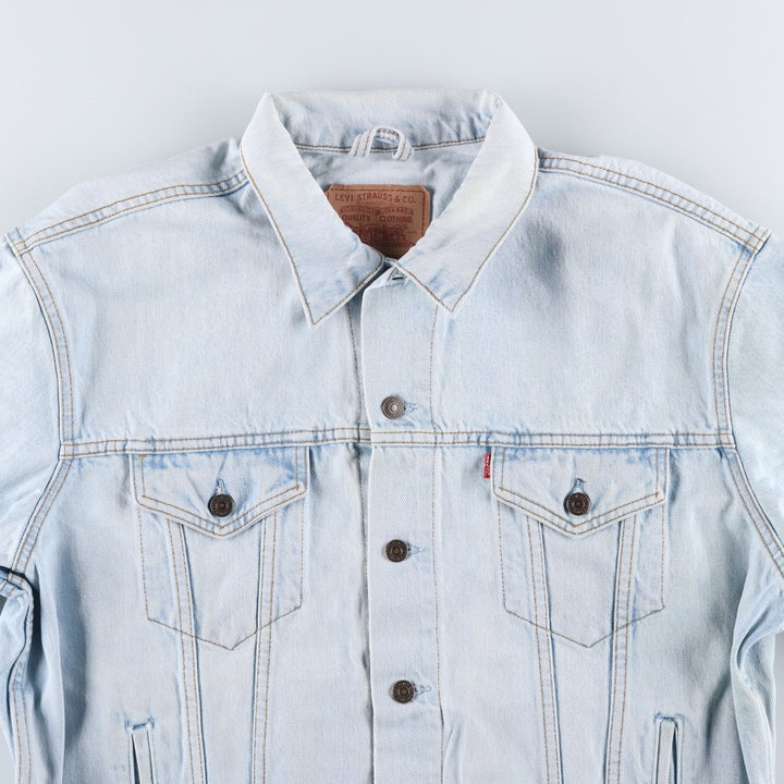 90'S Levi's 70503-0208 Denim Jacket, Men's XXL, Vintage cotton Blue type light blue Vintage Second Hand