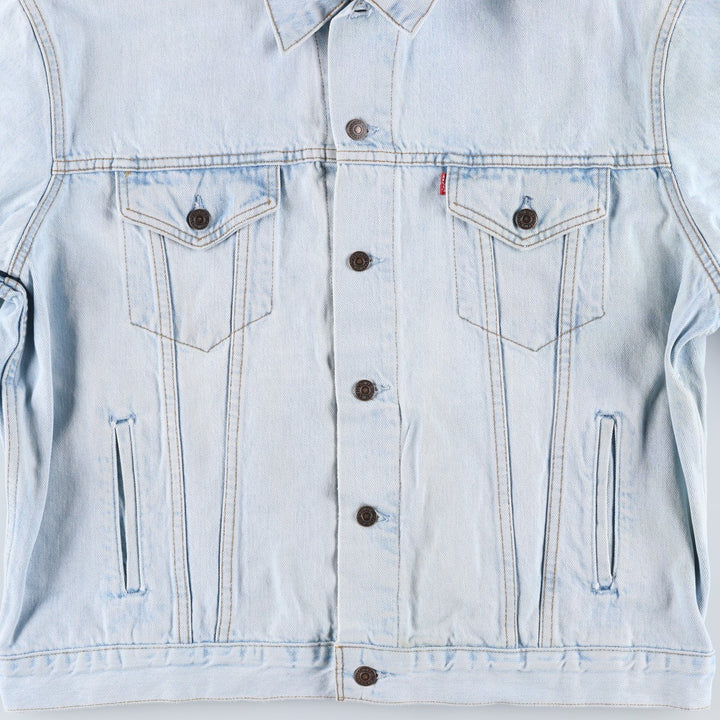 90'S Levi's 70503-0208 Denim Jacket, Men's XXL, Vintage cotton Blue type light blue Vintage Second Hand