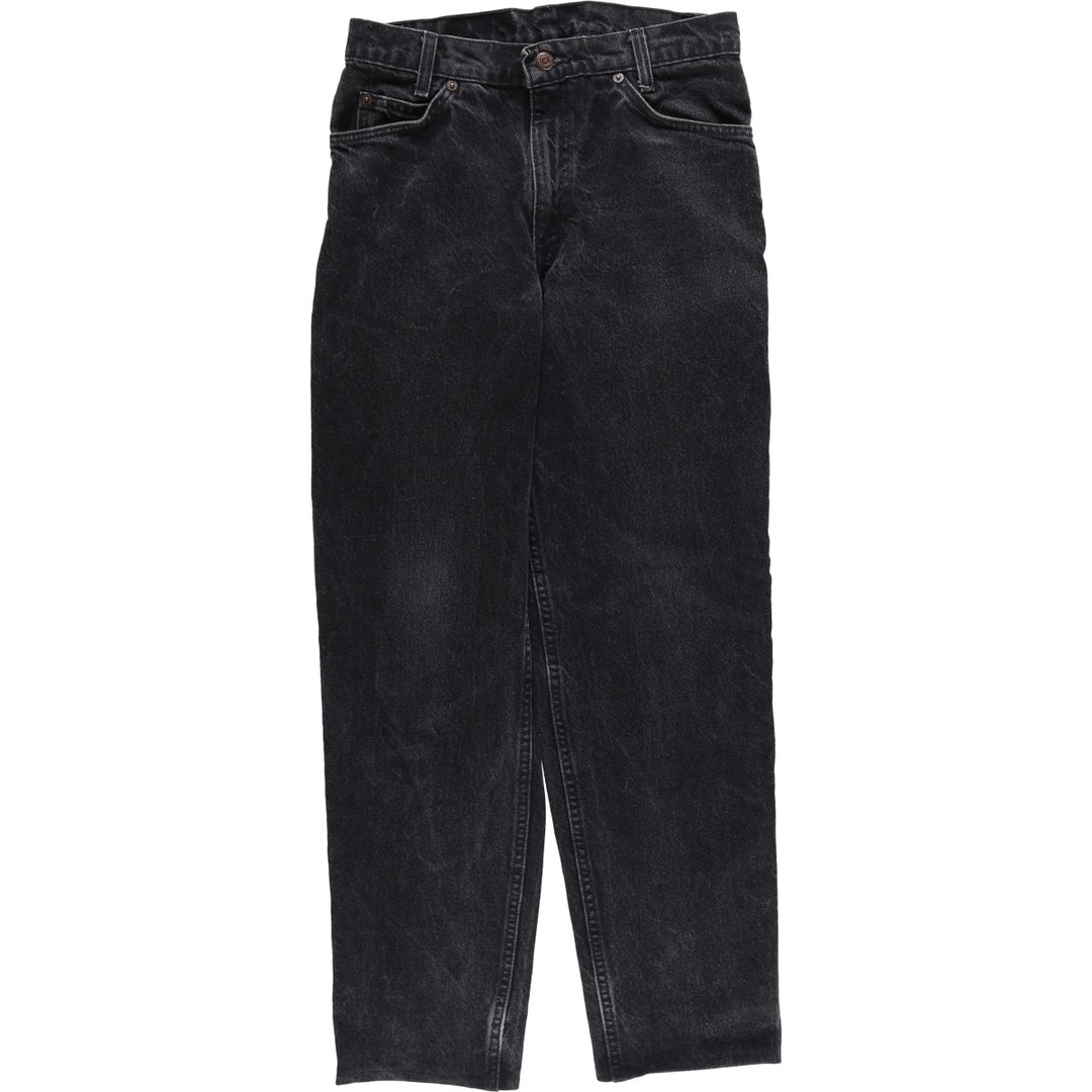 90'S Levi's 40750-4 159 STUDENT Orange Tab Black Denim Tapered Denim Pants, Made in USA, Men's Size W29 cotton black type Vintage Second Hand