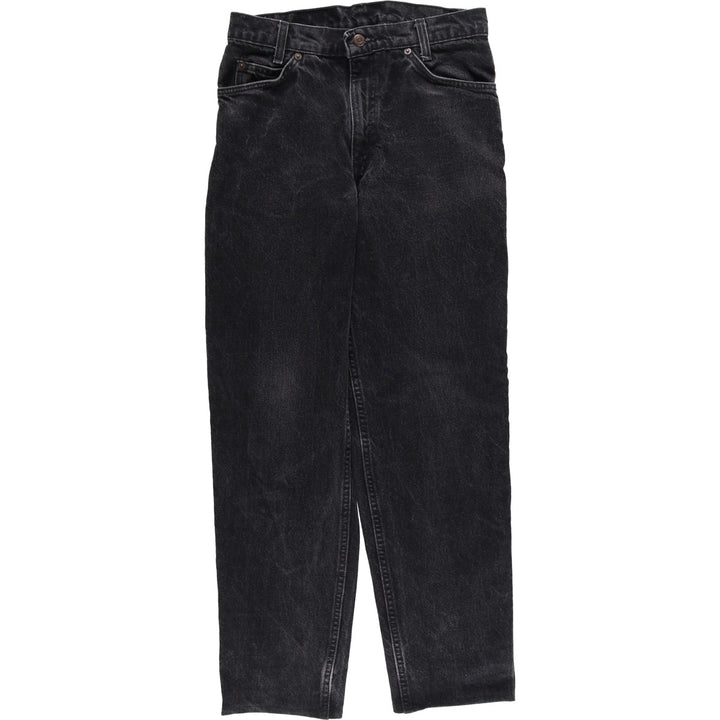 90'S Levi's 40750-4 159 STUDENT Orange Tab Black Denim Tapered Denim Pants, Made in USA, Men's Size W29 cotton black type Vintage Second Hand
