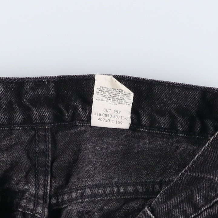 90'S Levi's 40750-4 159 STUDENT Orange Tab Black Denim Tapered Denim Pants, Made in USA, Men's Size W29 cotton black type Vintage Second Hand