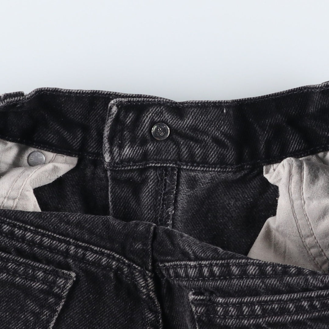 90'S Levi's 40750-4 159 STUDENT Orange Tab Black Denim Tapered Denim Pants, Made in USA, Men's Size W29 cotton black type Vintage Second Hand