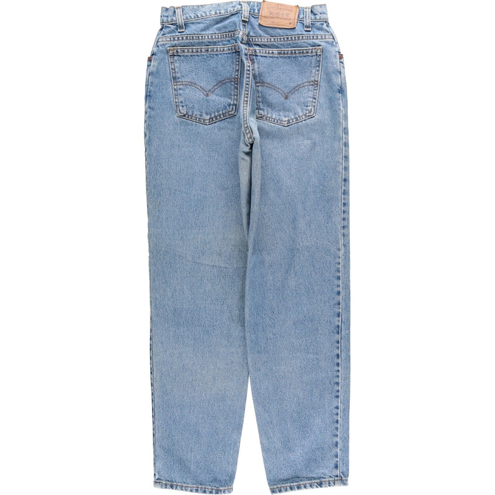 90'S Levi's 15951-0765 Relaxed Fit Tapered Leg Denim Pants with Orange Tab, Women's Size L (W28) cotton blue type Vintage Second Hand