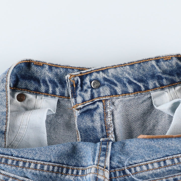 90'S Levi's 15951-0765 Relaxed Fit Tapered Leg Denim Pants with Orange Tab, Women's Size L (W28) cotton blue type Vintage Second Hand