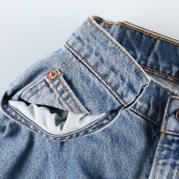90'S Levi's 15951-0765 Relaxed Fit Tapered Leg Denim Pants with Orange Tab, Women's Size L (W28) cotton blue type Vintage Second Hand