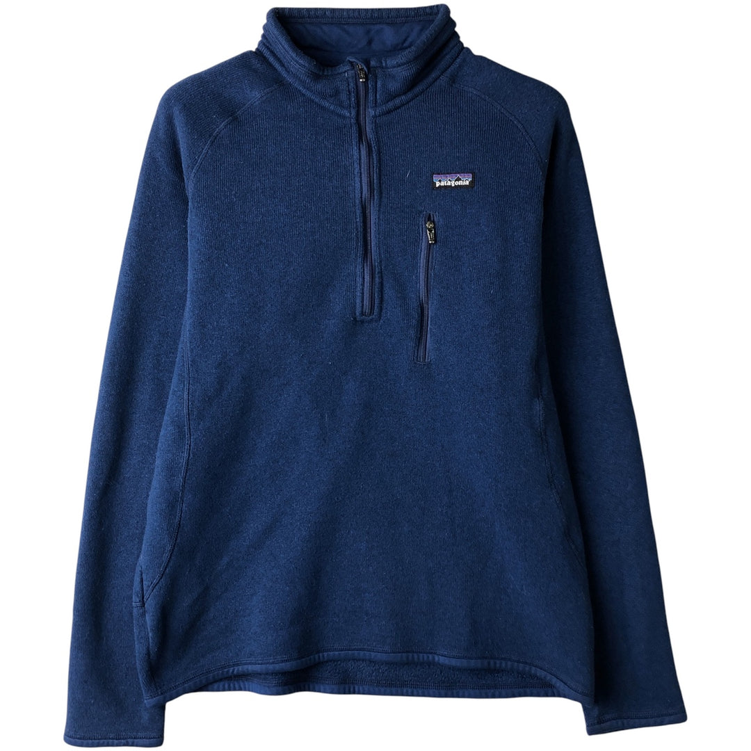 Patagonia Better Sweater Pullover 25521FA11 Half-Zip Fleece Pullover, Men's Size Medium polyester blue type Vintage Second Hand