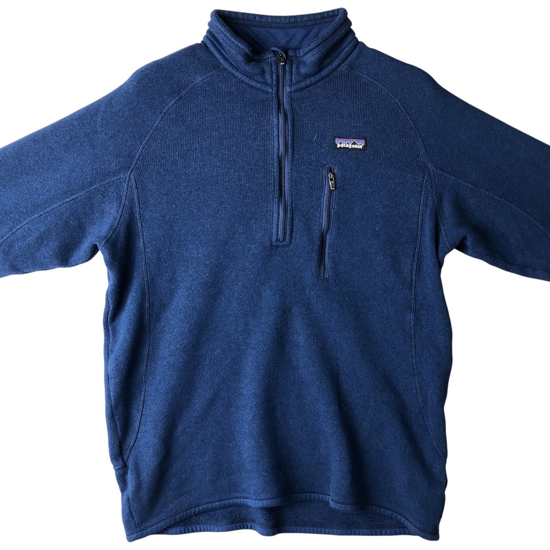 Patagonia Better Sweater Pullover 25521FA11 Half-Zip Fleece Pullover, Men's Size Medium polyester blue type Vintage Second Hand