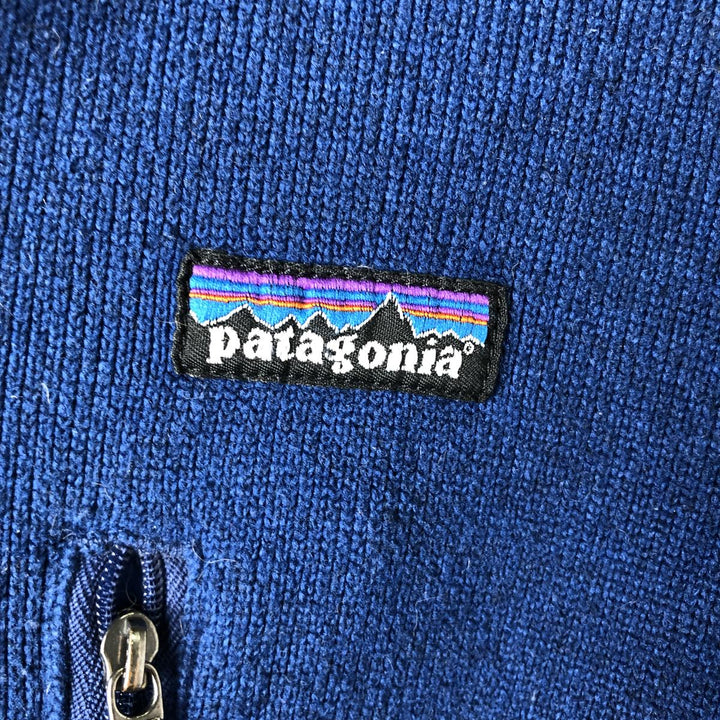 Patagonia Better Sweater Pullover 25521FA11 Half-Zip Fleece Pullover, Men's Size Medium polyester blue type Vintage Second Hand