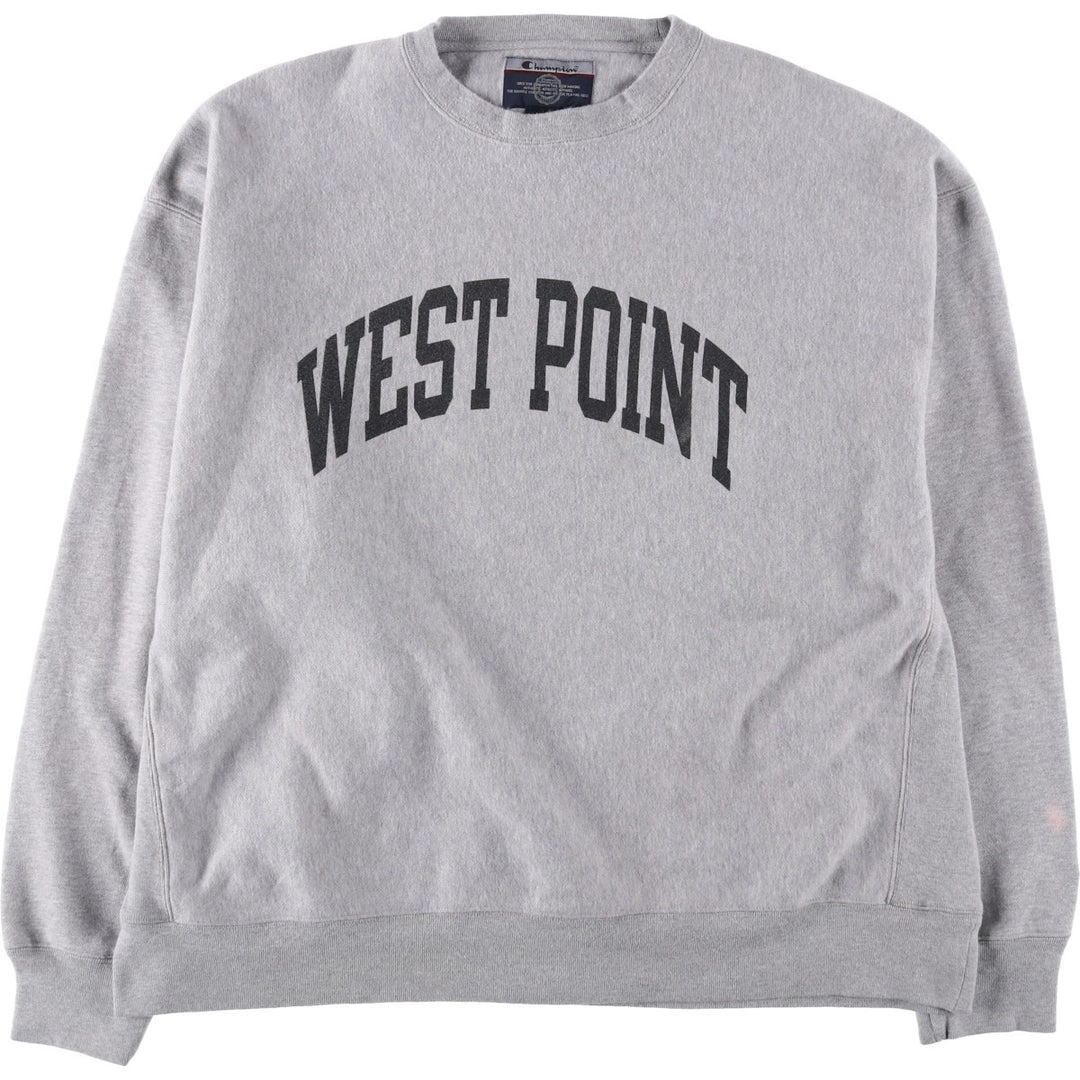 2000'S Champion WEST POINT College Sweatshirt, Men's XXL cotton gray type Vintage Second Hand