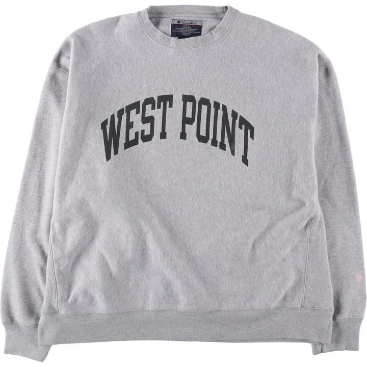 2000'S Champion WEST POINT College Sweatshirt, Men's XXL cotton gray type Vintage Second Hand