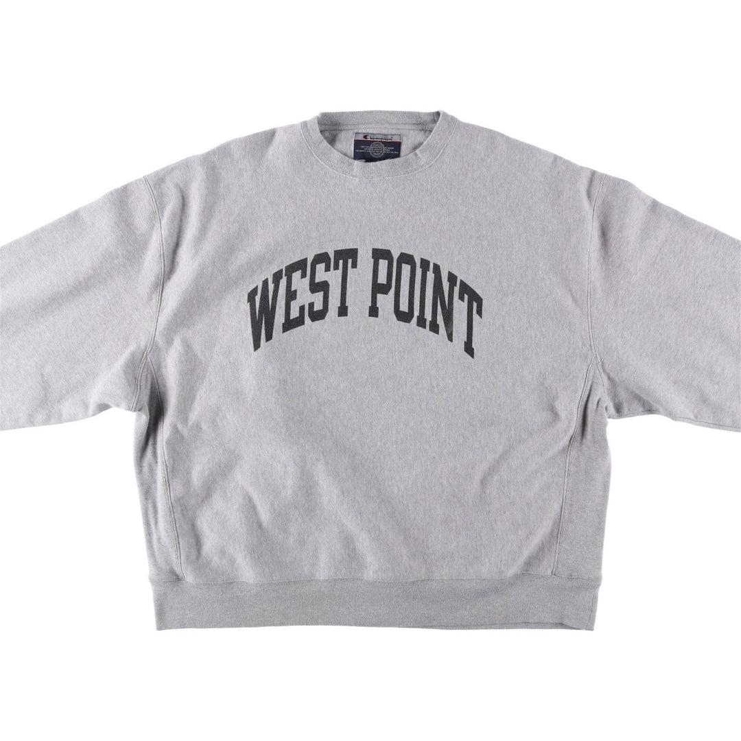 2000'S Champion WEST POINT College Sweatshirt, Men's XXL cotton gray type Vintage Second Hand