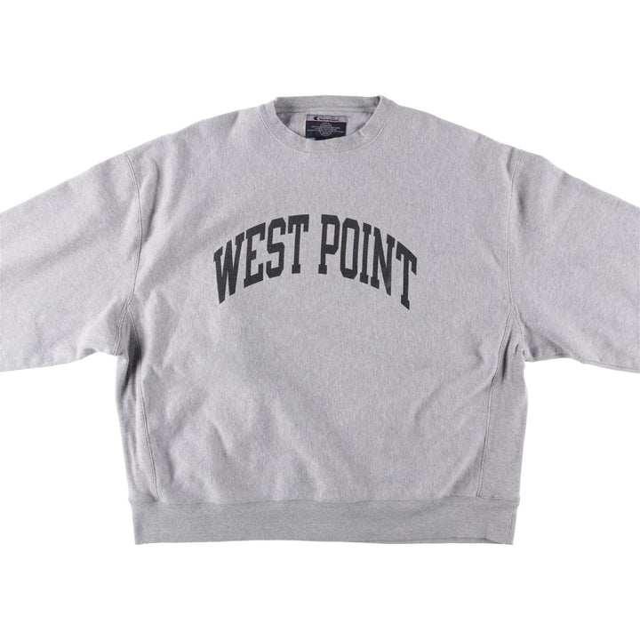 2000'S Champion WEST POINT College Sweatshirt, Men's XXL cotton gray type Vintage Second Hand