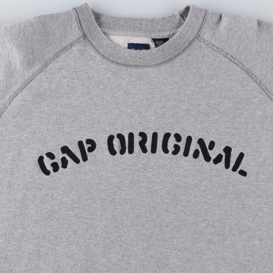 90'S GAP Vintage Sweatshirt, Men's Size M cotton gray type Vintage Second Hand