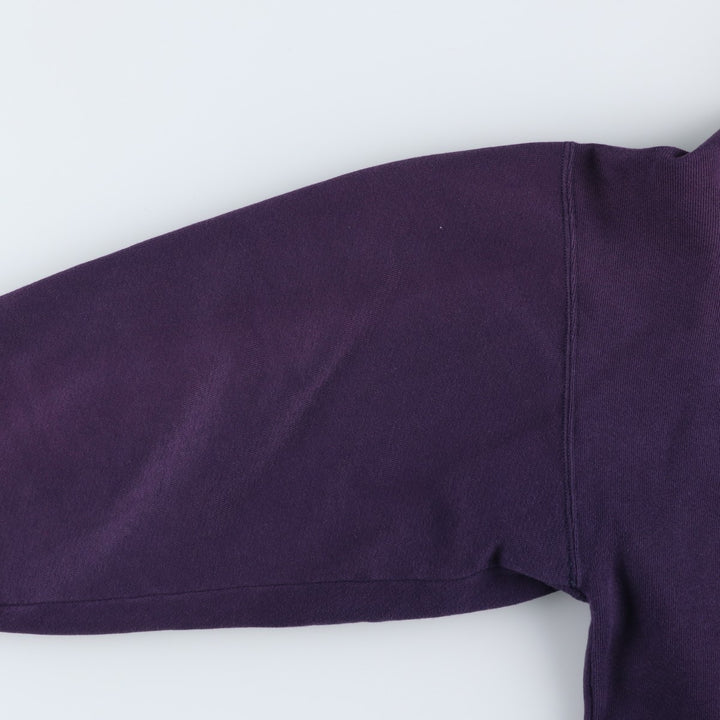 80s-90'S Russell & L.L.Bean double-breasted full-zip sweatshirt, made in the USA, men's size L cotton purple type Vintage Second Hand
