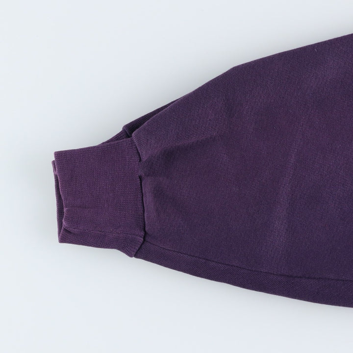 80s-90'S Russell & L.L.Bean double-breasted full-zip sweatshirt, made in the USA, men's size L cotton purple type Vintage Second Hand