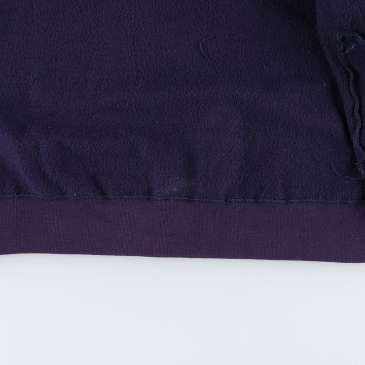 80s-90'S Russell & L.L.Bean double-breasted full-zip sweatshirt, made in the USA, men's size L cotton purple type Vintage Second Hand
