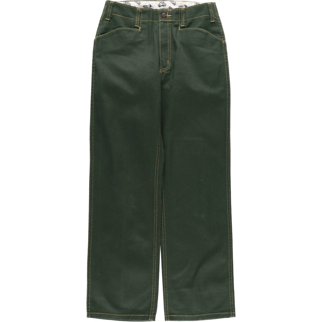 2000'S Ben Davis work pants, men's size W31 cotton Green type dark green Vintage Second Hand