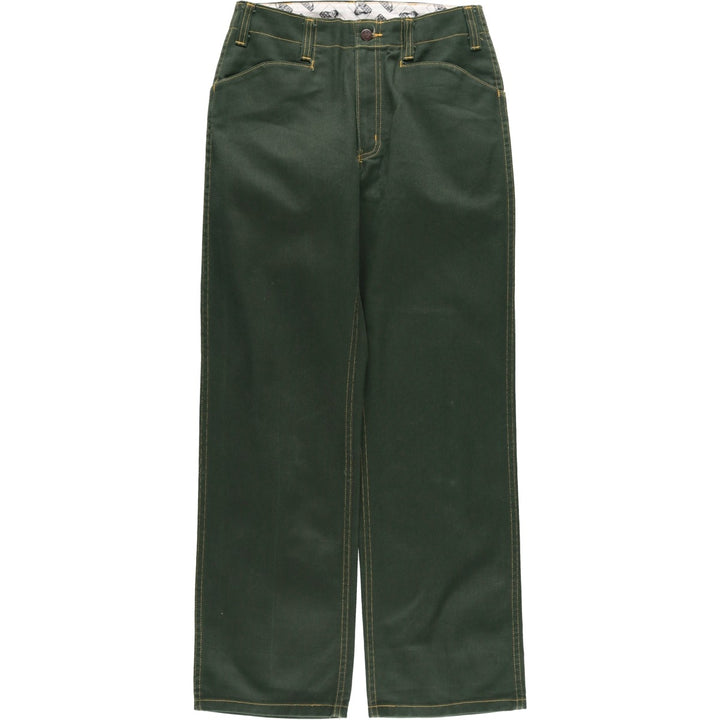 2000'S Ben Davis work pants, men's size W31 cotton Green type dark green Vintage Second Hand