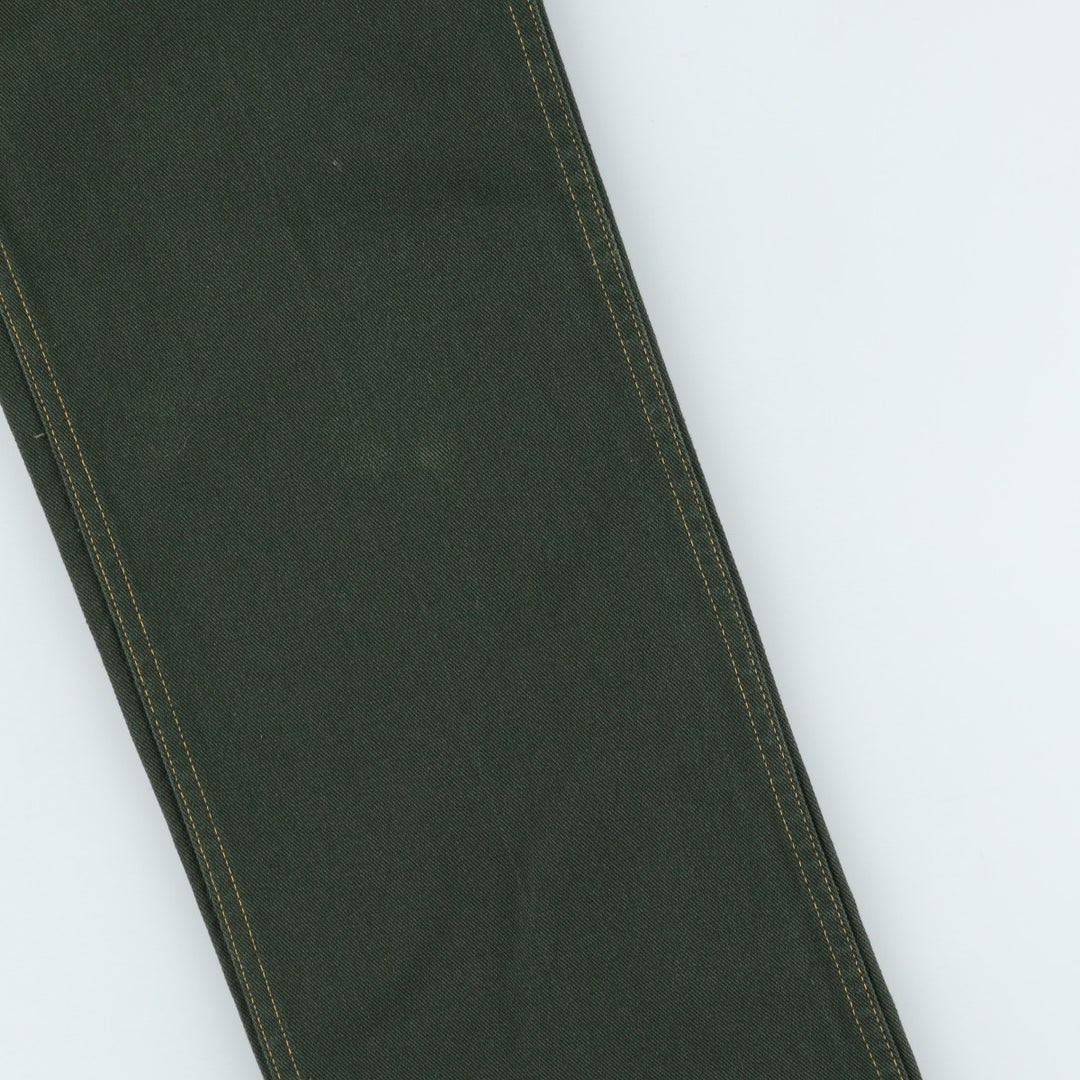 2000'S Ben Davis work pants, men's size W31 cotton Green type dark green Vintage Second Hand