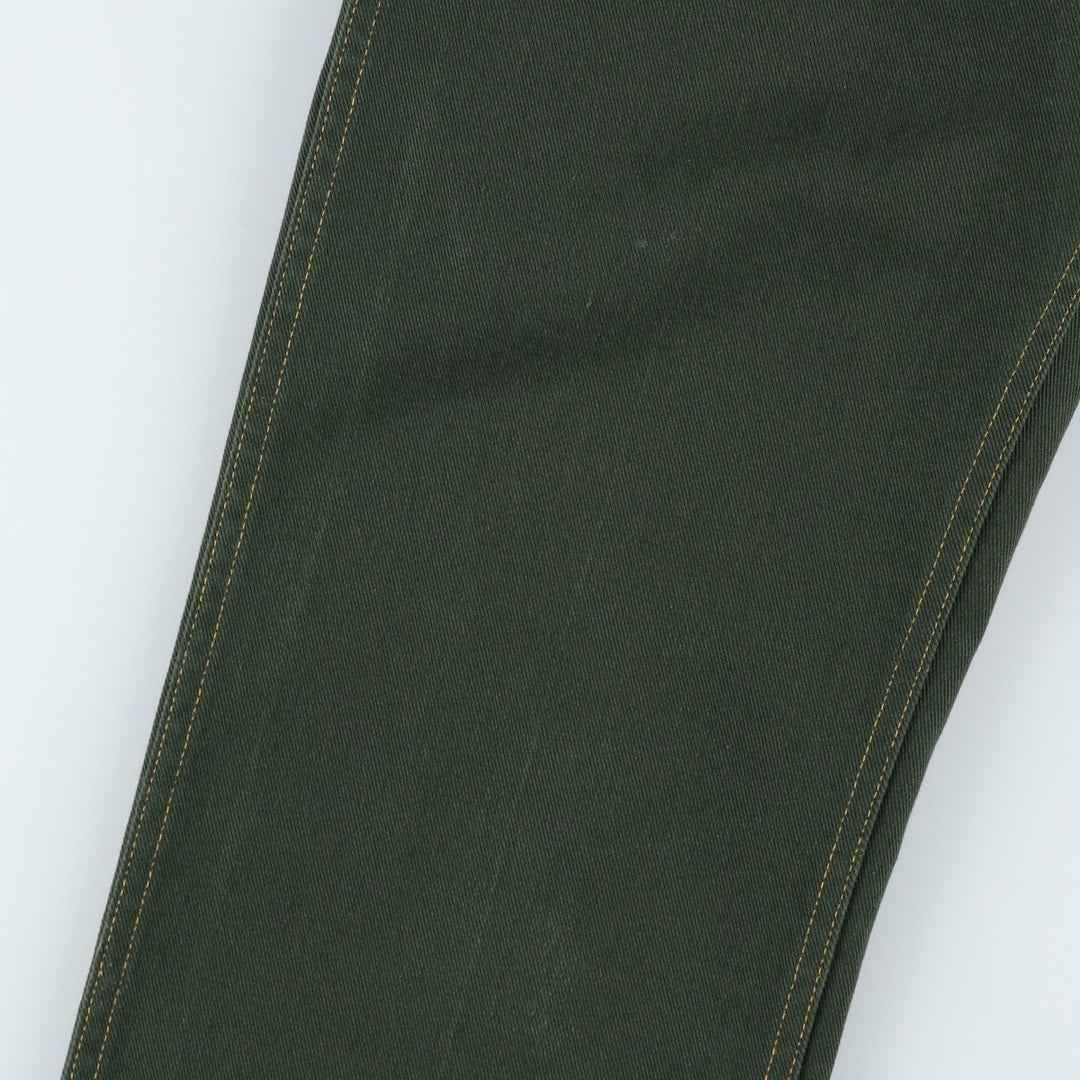 2000'S Ben Davis work pants, men's size W31 cotton Green type dark green Vintage Second Hand