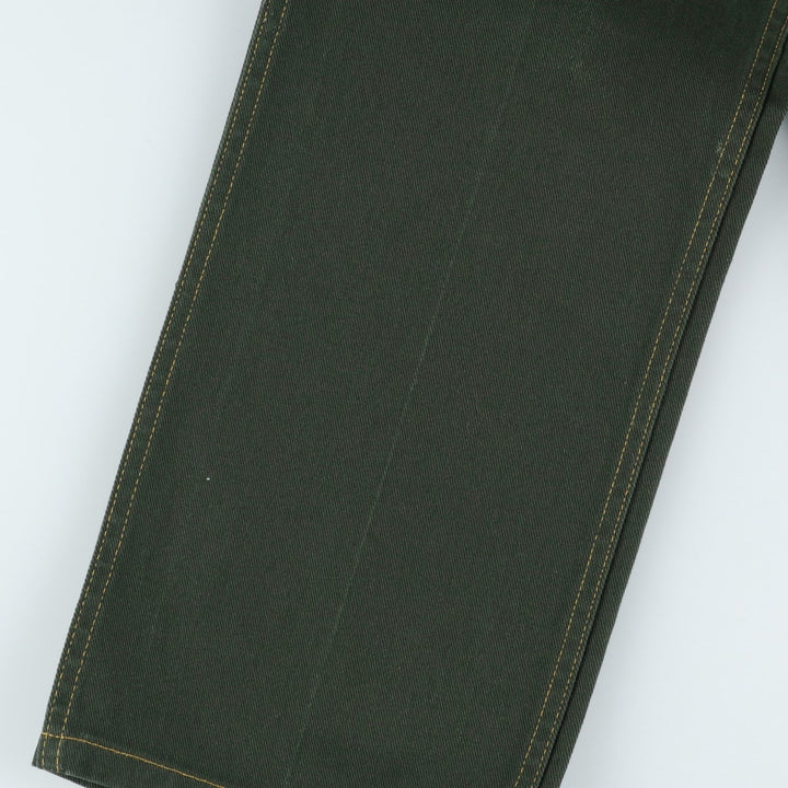 2000'S Ben Davis work pants, men's size W31 cotton Green type dark green Vintage Second Hand