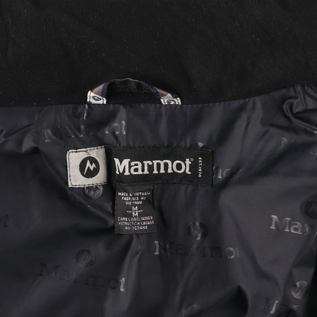 Marmot padded puffer jacket, men's size M polyester navy blue type Vintage Second Hand