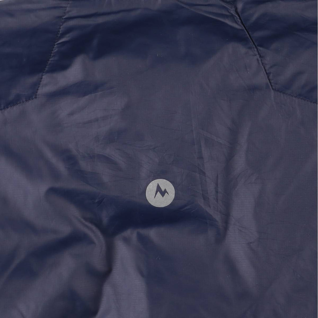 Marmot padded puffer jacket, men's size M polyester navy blue type Vintage Second Hand