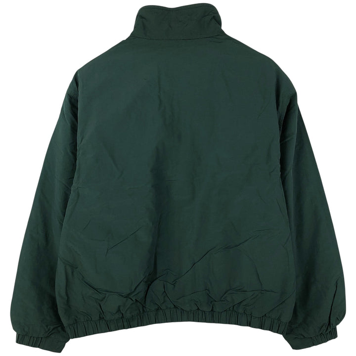 Eddie Bauer padded puffer jacket, men's size L Nylon Green type dark green Vintage Second Hand