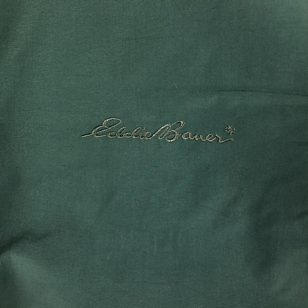 Eddie Bauer padded puffer jacket, men's size L Nylon Green type dark green Vintage Second Hand