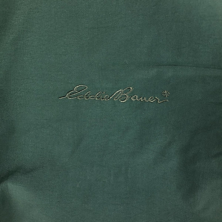Eddie Bauer padded puffer jacket, men's size L Nylon Green type dark green Vintage Second Hand