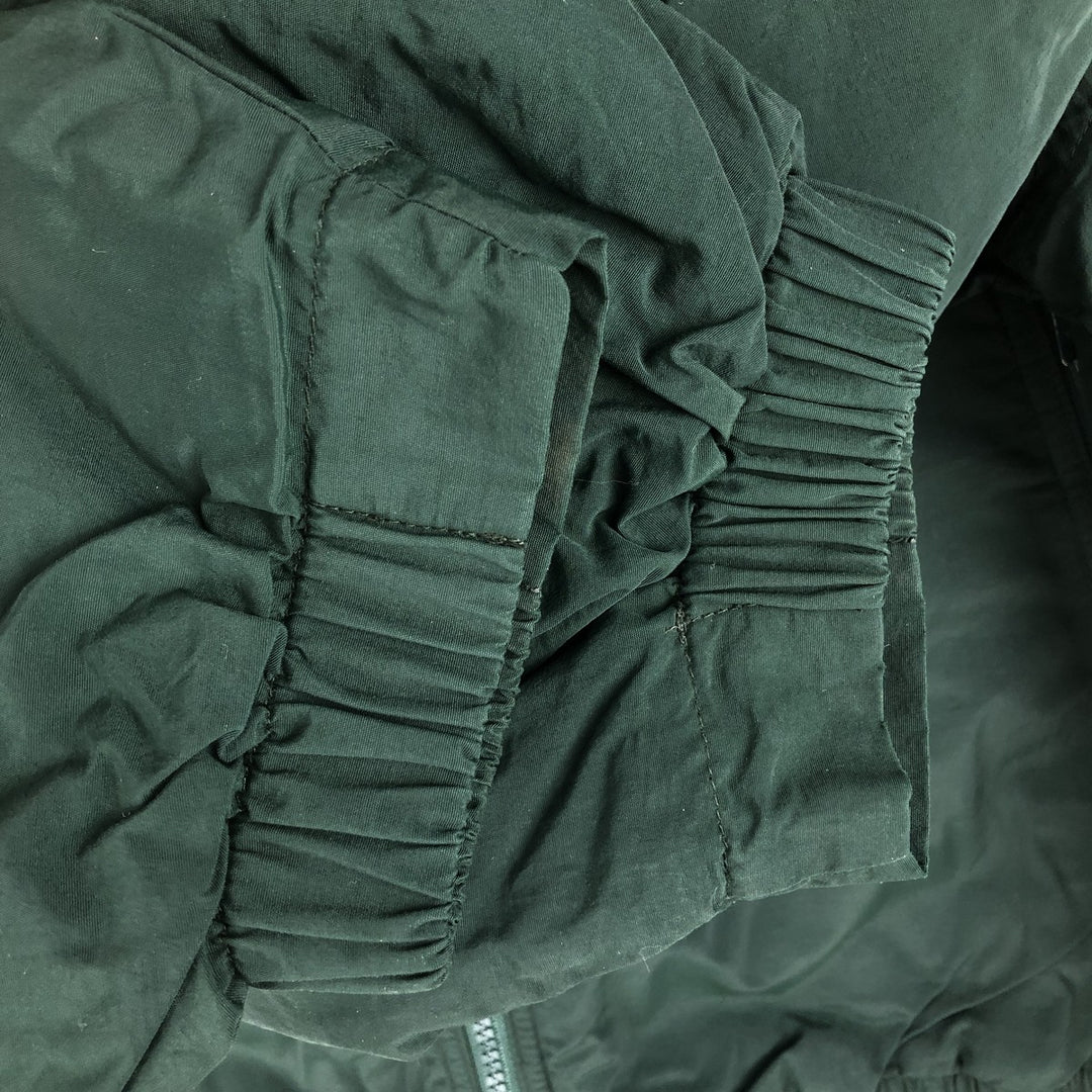 Eddie Bauer padded puffer jacket, men's size L Nylon Green type dark green Vintage Second Hand