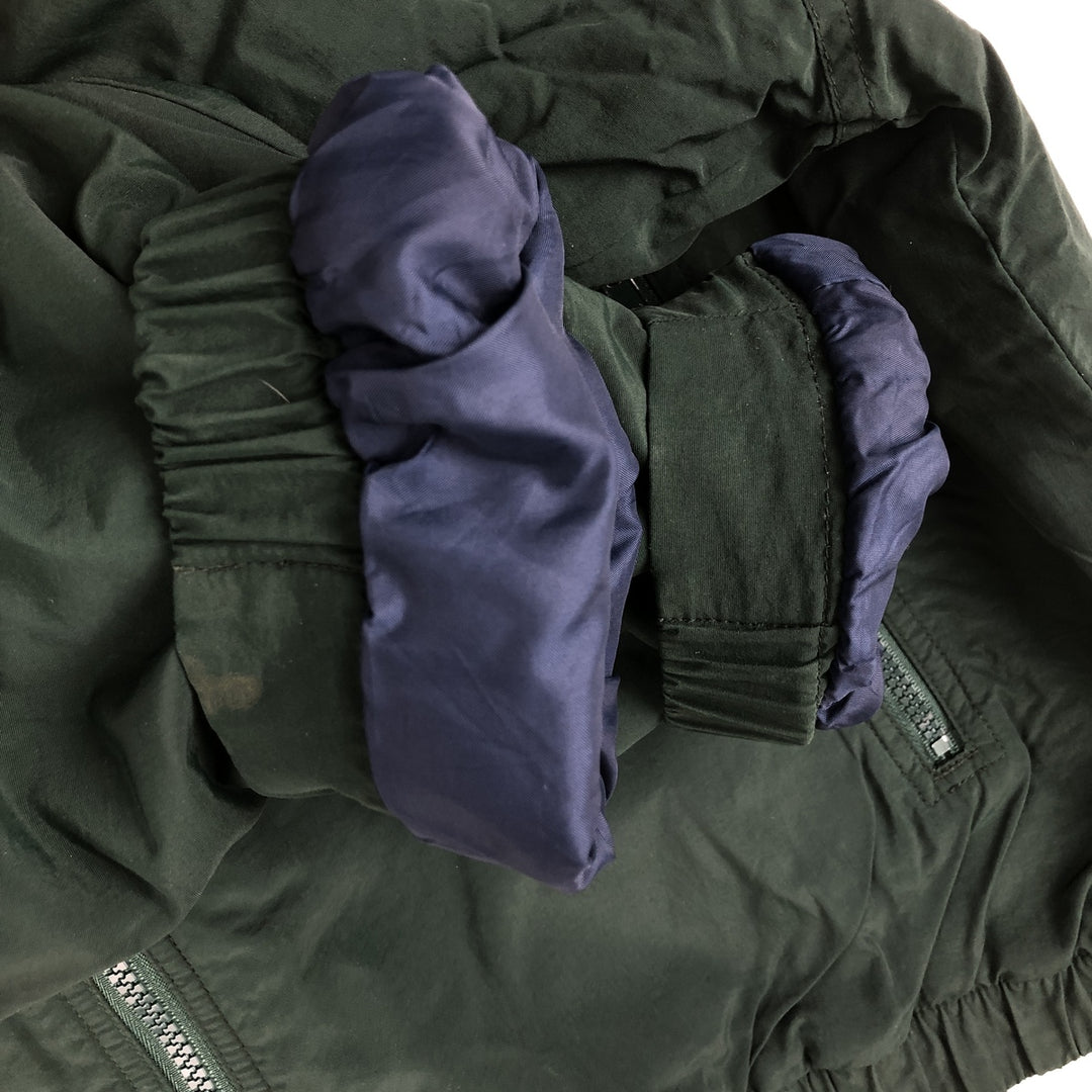 Eddie Bauer padded puffer jacket, men's size L Nylon Green type dark green Vintage Second Hand