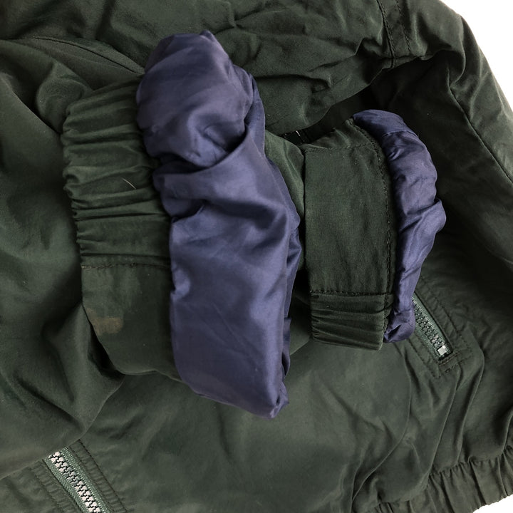 Eddie Bauer padded puffer jacket, men's size L Nylon Green type dark green Vintage Second Hand