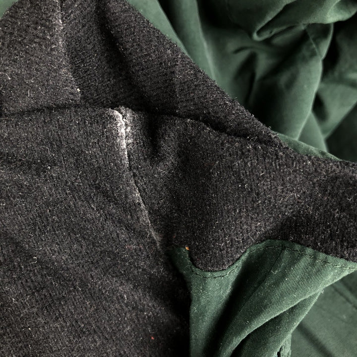Eddie Bauer padded puffer jacket, men's size L Nylon Green type dark green Vintage Second Hand