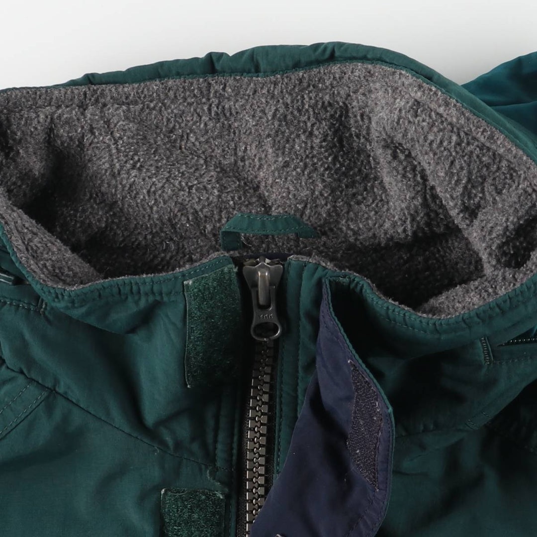 Eddie Bauer Padded Anorak Jacket, Men's Size Small Nylon Green type dark green Vintage Second Hand
