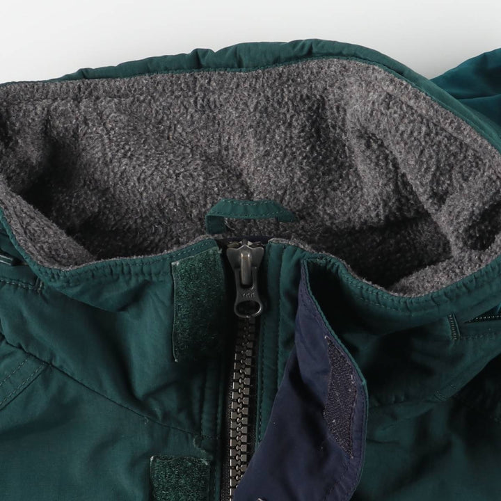 Eddie Bauer Padded Anorak Jacket, Men's Size Small Nylon Green type dark green Vintage Second Hand