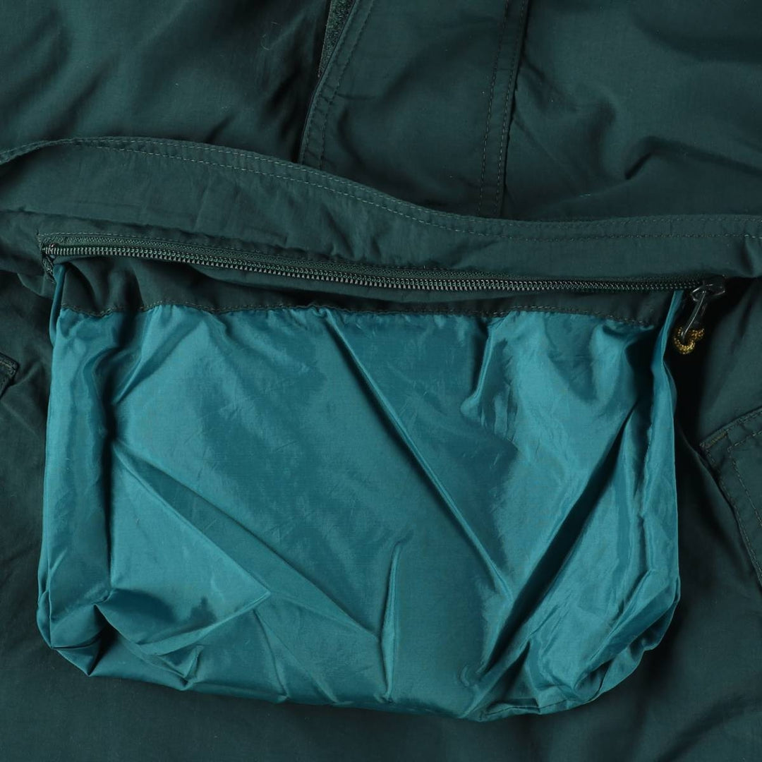 Eddie Bauer Padded Anorak Jacket, Men's Size Small Nylon Green type dark green Vintage Second Hand
