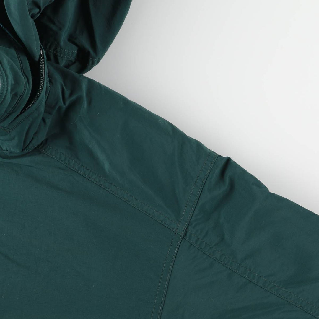 Eddie Bauer Padded Anorak Jacket, Men's Size Small Nylon Green type dark green Vintage Second Hand