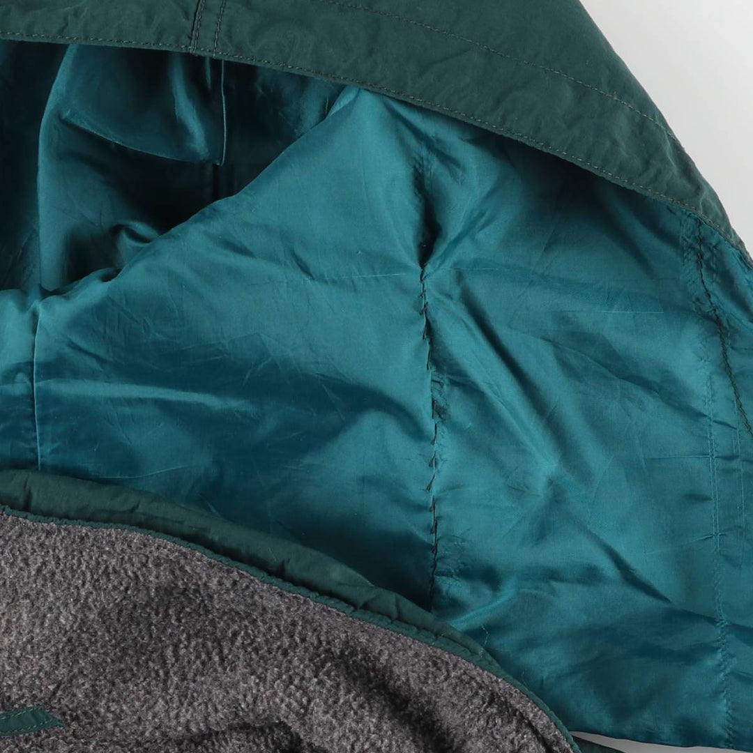 Eddie Bauer Padded Anorak Jacket, Men's Size Small Nylon Green type dark green Vintage Second Hand