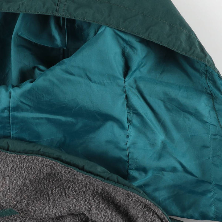 Eddie Bauer Padded Anorak Jacket, Men's Size Small Nylon Green type dark green Vintage Second Hand