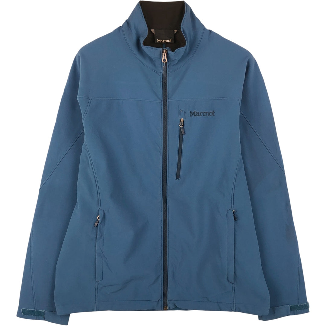 Marmot Softshell Jacket, Men's Size L Nylon blue type Vintage Second Hand