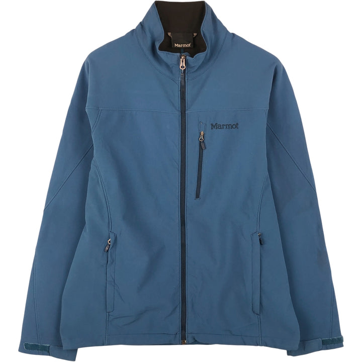 Marmot Softshell Jacket, Men's Size L Nylon blue type Vintage Second Hand
