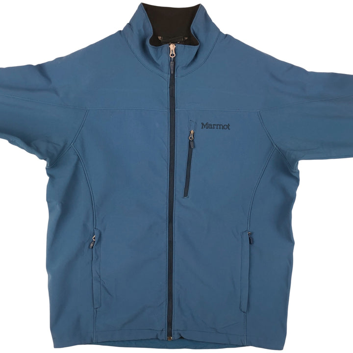 Marmot Softshell Jacket, Men's Size L Nylon blue type Vintage Second Hand